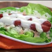 Lettuce-Wrapped Reuben Dog