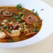 SHRIMP AND SAUSAGE JAMBALAYA