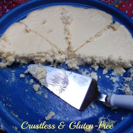 pie - gluten free crustless lemon cheesecake pie