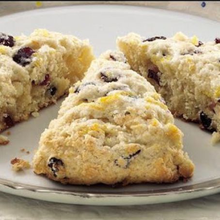 Breads: Cranberry, Orange, White Chocolate Scones