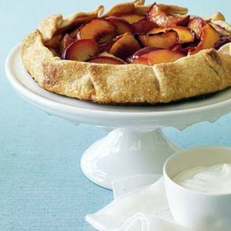 Nectarine and Plum Galette