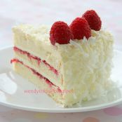 CAKE - Coconut Raspberry Lemon Cake