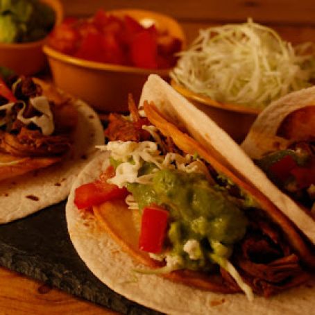 Brian Boitano's Carne Asada Tacos with Green Salsa