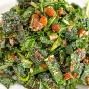 Kale & Quinoa Salad with Dates, Almonds & Citrus Dressing