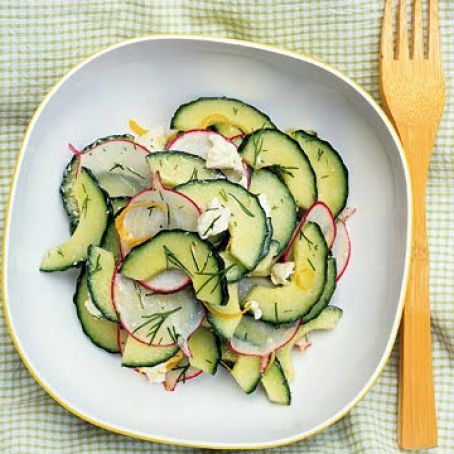 Cuc Salad with Radish & Dill