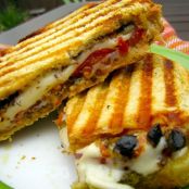Caprese Panini with Olive Tapenade