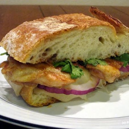 Barbecued Chicken Panini