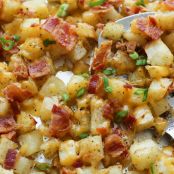 Crispy Cheese and Bacon Potatoes