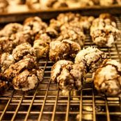 Grammy’s Chocolate Crinkle Cookies with Peppermint BarkThe Vanilla Chef