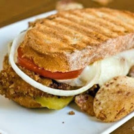 Breaded Pork Tenderloin Panini