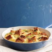 Mushroom, Cheddar, and Toast Frittata