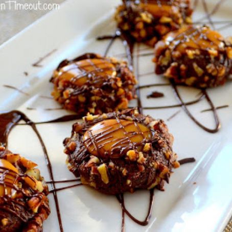 Turtle Thumbprint Cookies