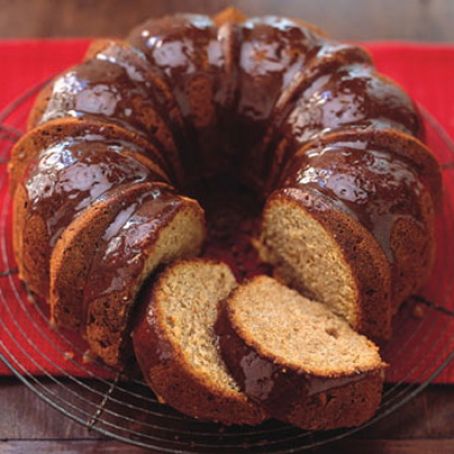 Apple Spice Cake with Brown Sugar Glaze