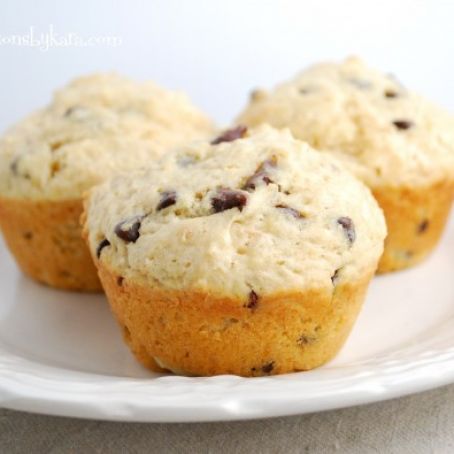 Buttermilk Peanut Butter Chocolate Chip Muffins