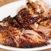 Crockpot Brown Sugar Balsamic Glazed Pork Tenderloin