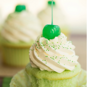 Shamrock Shake Cupcakes