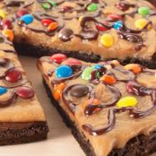 Peanut Butter Brownie Pizza