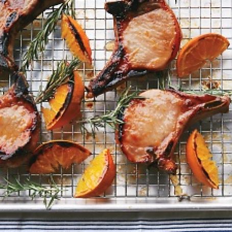 Orange & Honey Glazed Porkchops