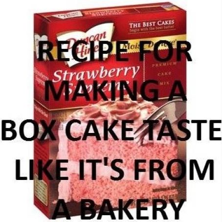 Make A Box Cake Taste Homemade