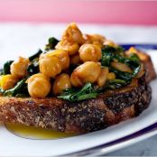 CHICKPEAS w/BABY SPINACH