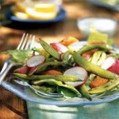 Grilled Veggie Salad w/ Creamy Blue Cheese