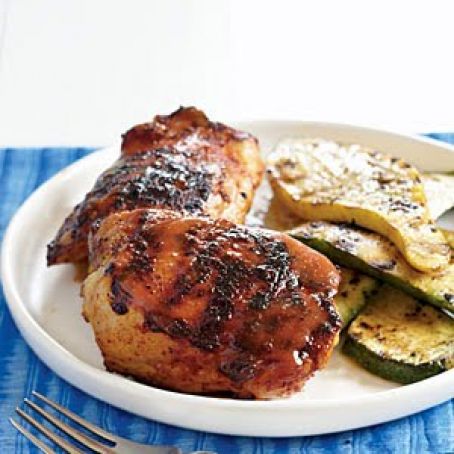 BARBECUE CHICKEN WITH MUSTARD GLAZE