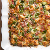 Ham and Asparagus Strata