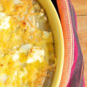 Slow Cooker Chicken Enchilada Casserole