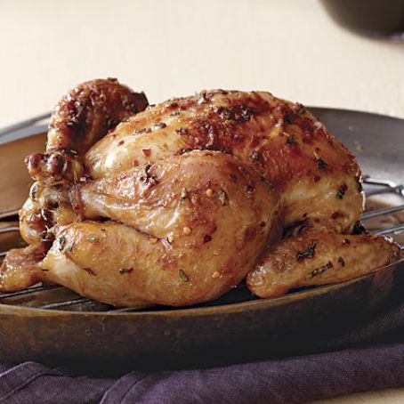 Maple-Glazed Roast Chicken