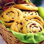 Basil and Havarti Cheese Pinwheels