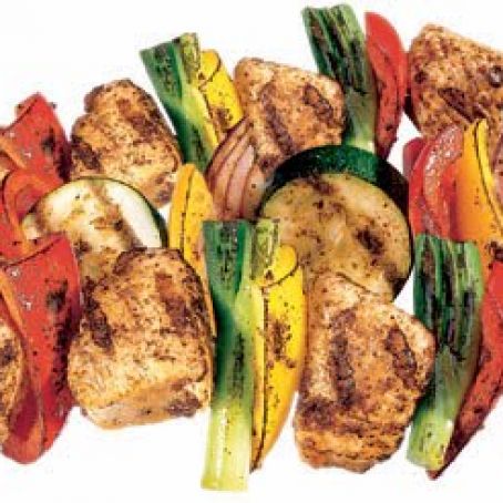 Caribbean Turkey Kabobs