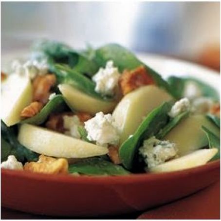 Spinach, Pear and Walnut Salad
