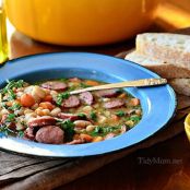 smoked sausage and white bean soup