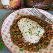 Barbecue Chicken w Alabama White BBQ Sauce and Whiskey Hollow Barbecue Beans