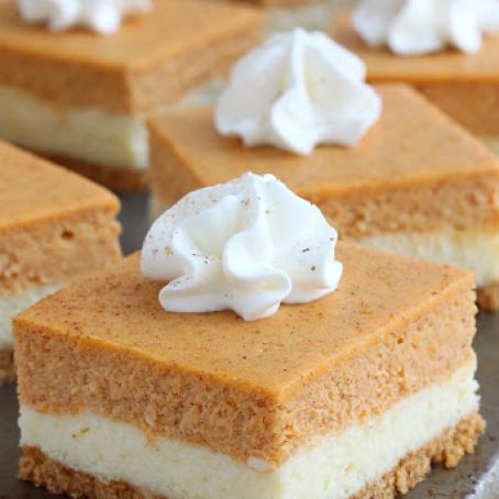 Pumpkin Pie Cheesecake Squares