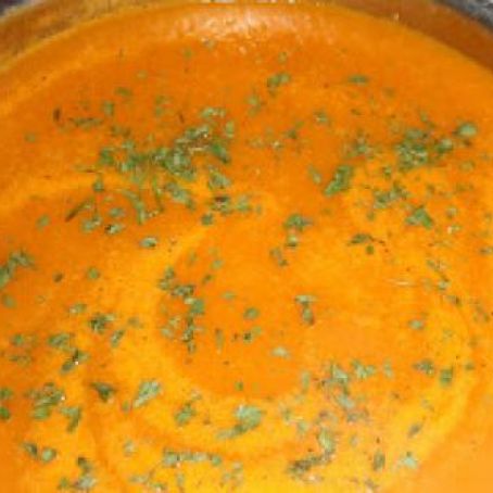 Roasted Bell Pepper and Carrot Soup
