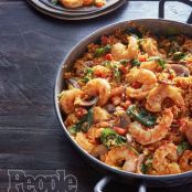 Shrimp & Quinoa Paella Recipe
