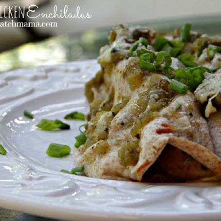 Spinach Chicken Enchiladas