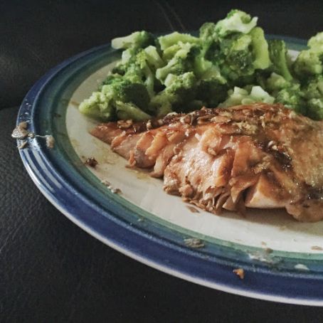 Easy Man Pleasing Grilled Ginger Soy Salmon