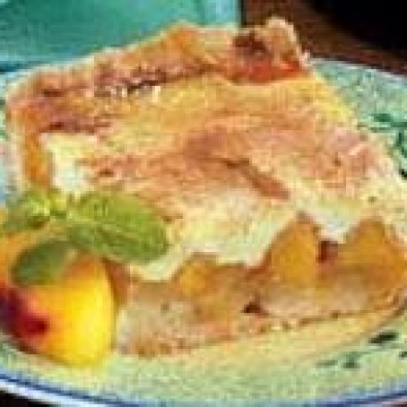 Sour Cream Peach Kuchen