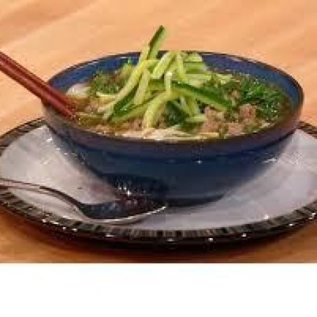 Tingly Chicken and Greens Noodle Bowls