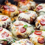 Pepperoni Pizza Stuffed Mushrooms