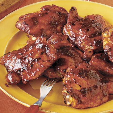 Maple and Chipotle Broiler-Barbecued Chicken Thighs