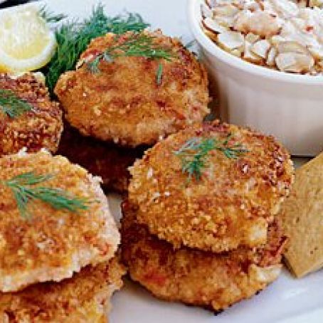 Blushing Maine Lobster Cakes