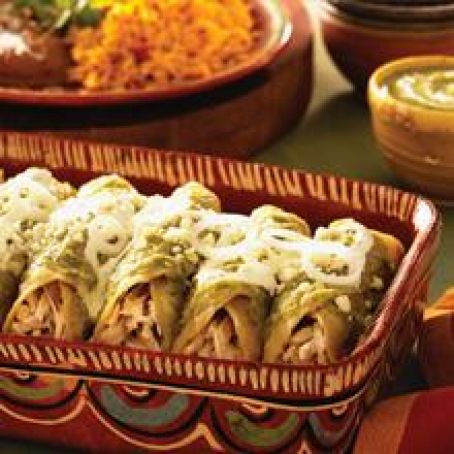 Chicken Enchiladas with Tomatillo Sauce