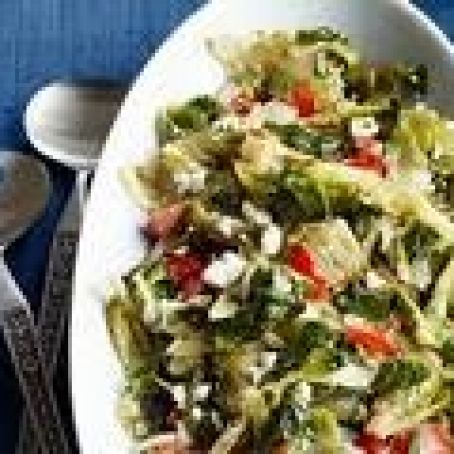 Stewed Escarole with Feta
