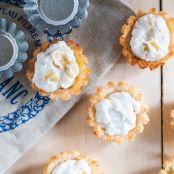 Macaroon Cups with Ginger Coconut Whipped Cream & Pineapple