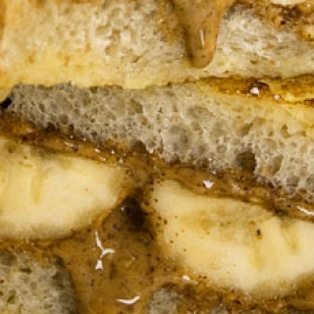 Grilled Almond Butter & Banana Sandwich
