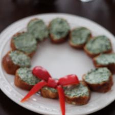 Spinach & {Non-Dairy} Cream Cheese Baguettes