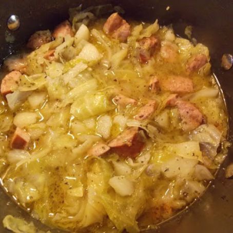 Cabbage/Potato and German Sausage Soup
